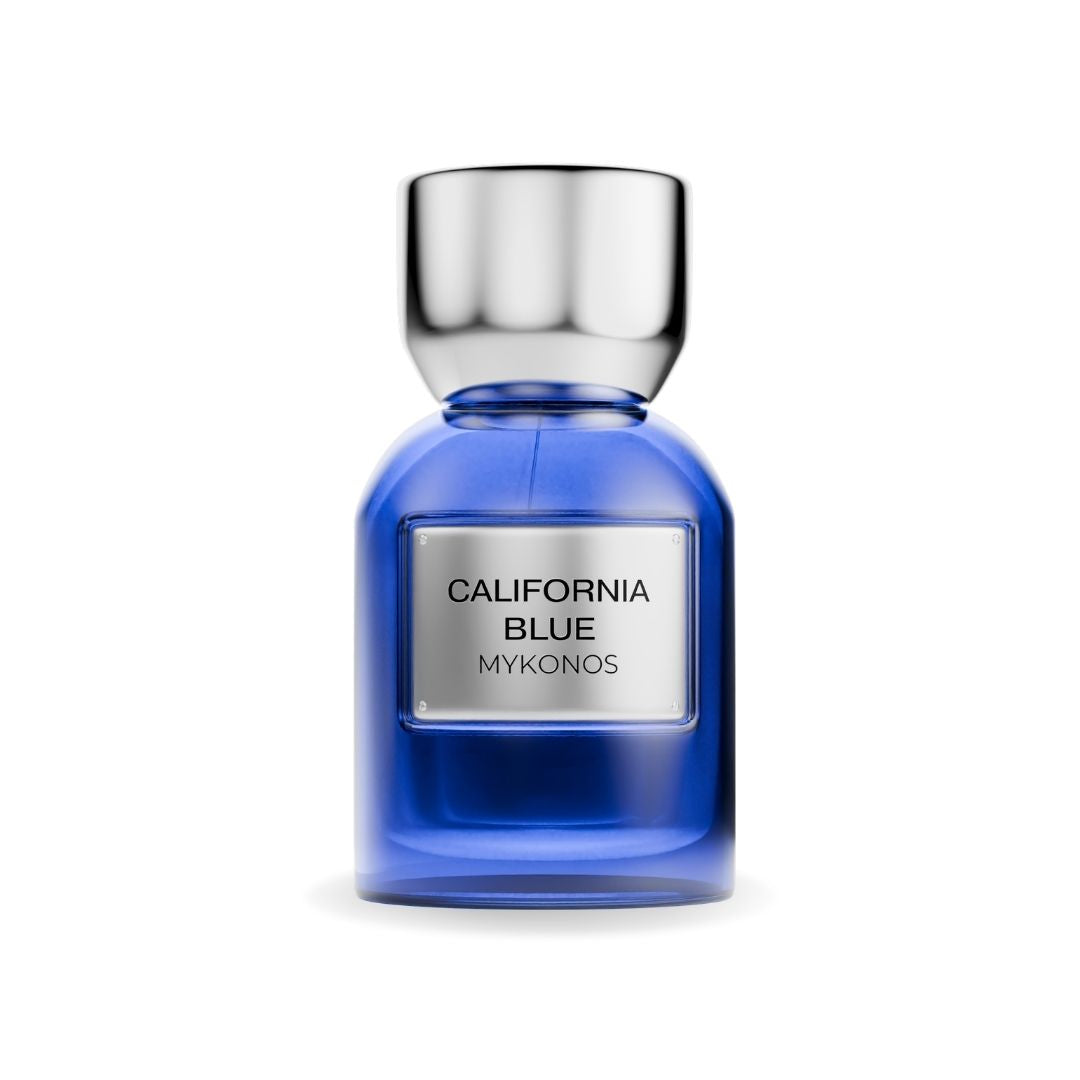 California Blue by MYKONOS perfume bottle