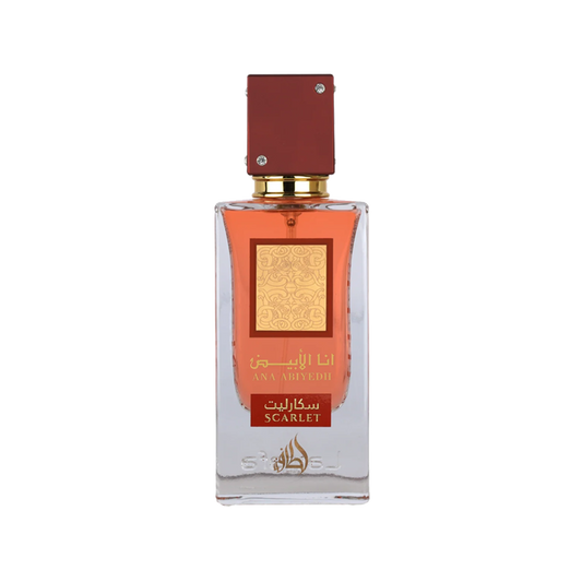 Ana Abiyedh Scarlet by LATTAFA perfume bottle